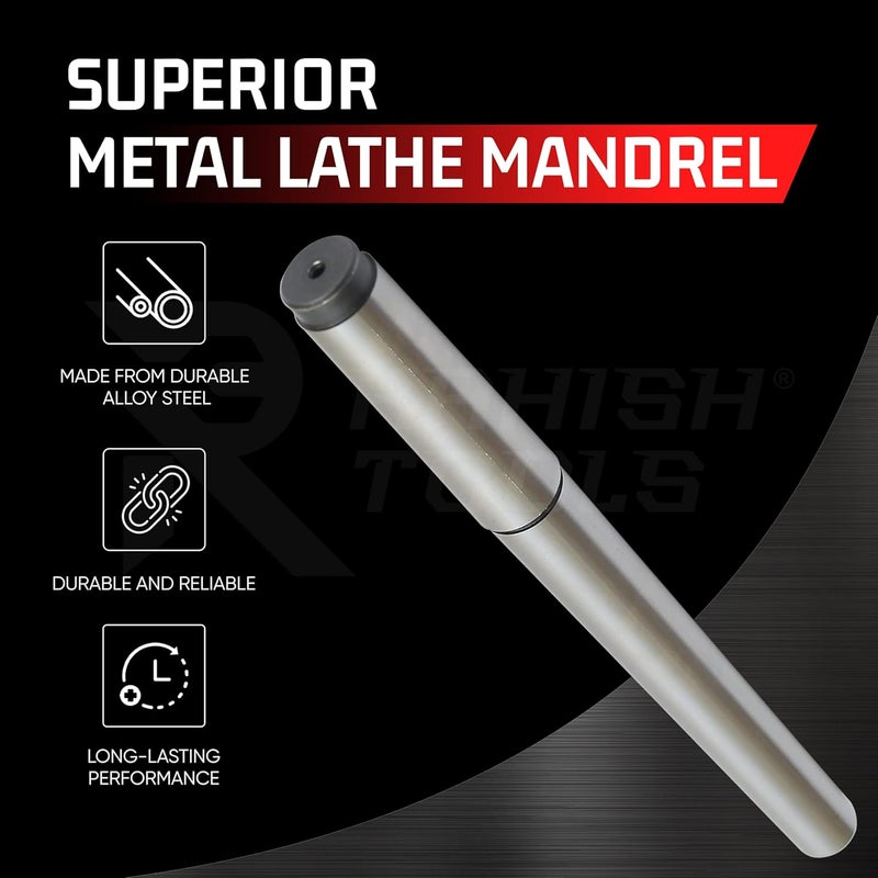 RAHISH TOOLS 3MT Parallel Lathe Alignment Test Bar with High Precision Bar Alloy Steel EN31 Mandrel - Tailstock Re-Alignment Tool with 1 Micron Accuracy & Morse Taper with Max Run-Out of 0.0001" - Image 3